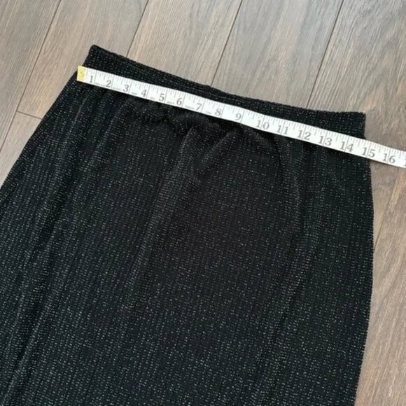 ARTEX COLLECTION Vintage Metallic Black Maxi Skirt - Picture 11 of 13